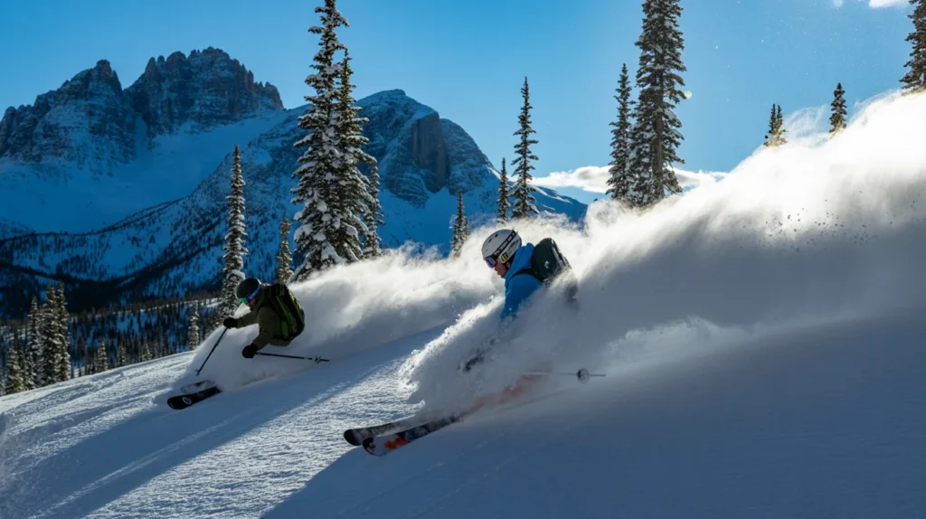 Skiing and Snowboarding in Wolf Creek Ski Area Colorado
